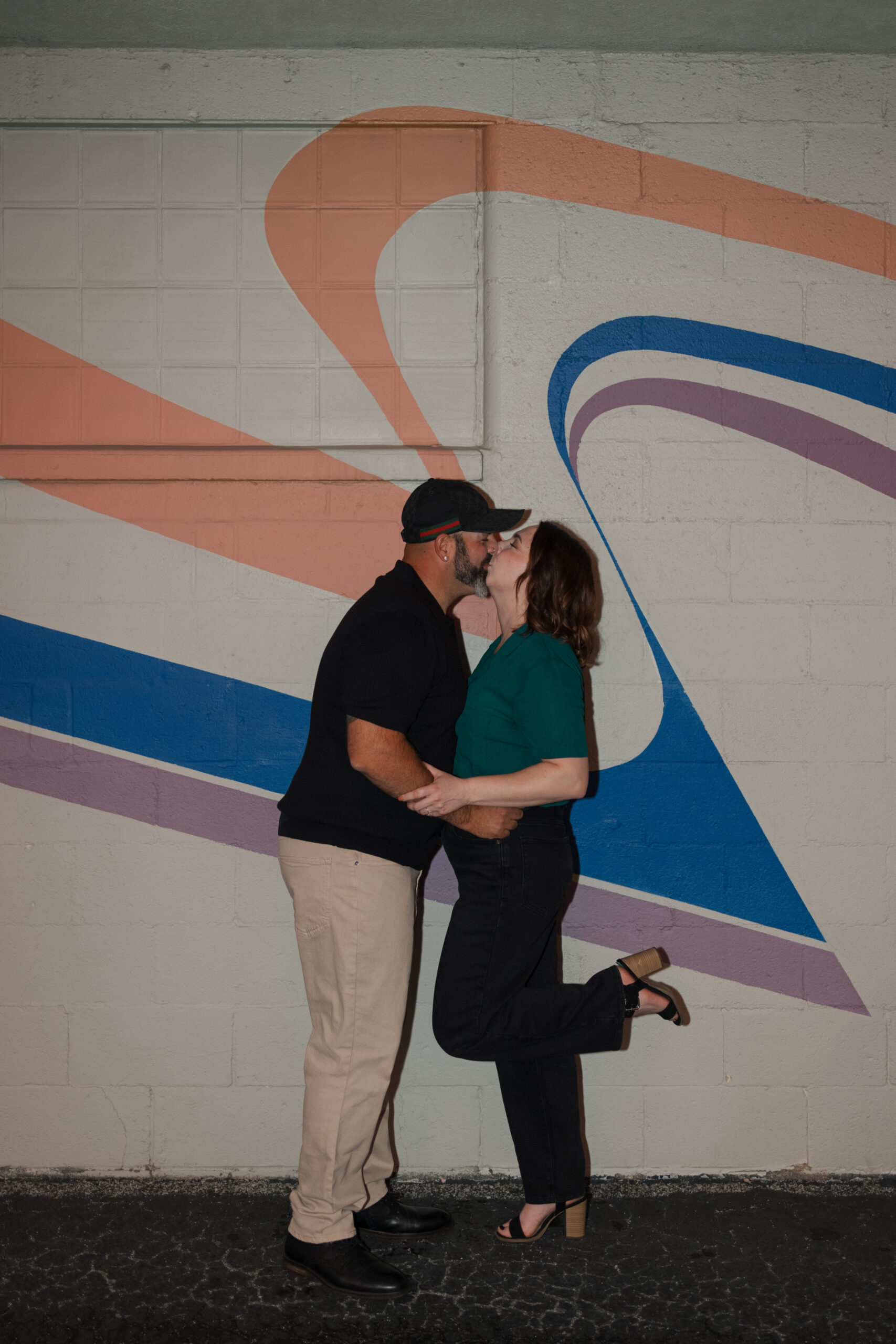 Roller Dome Roller skating engagement shoot