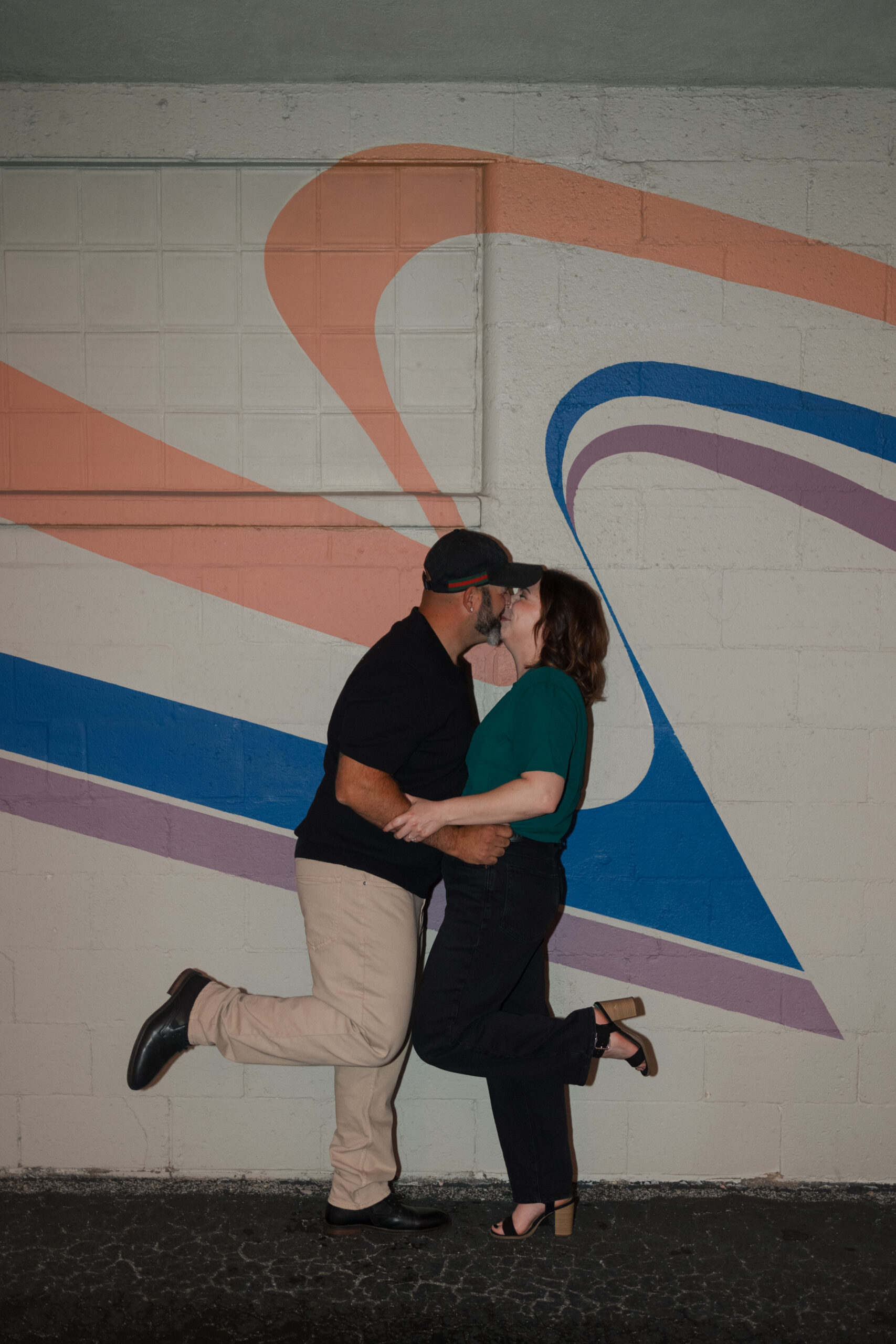 Roller Dome Roller skating engagement shoot